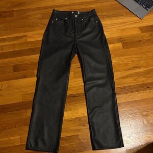Black Leather Pants